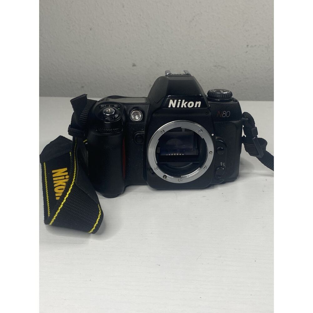 Nikon N80 SLR 35mm Film Camera Body Only - Black Tested For Power Only